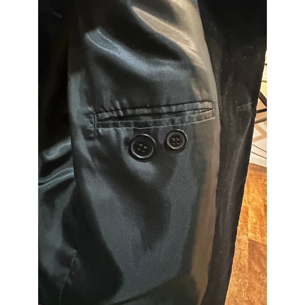 Inserch Black Velvet Blazer Men's 38R Made in Italy Limited Edition Sport Coat